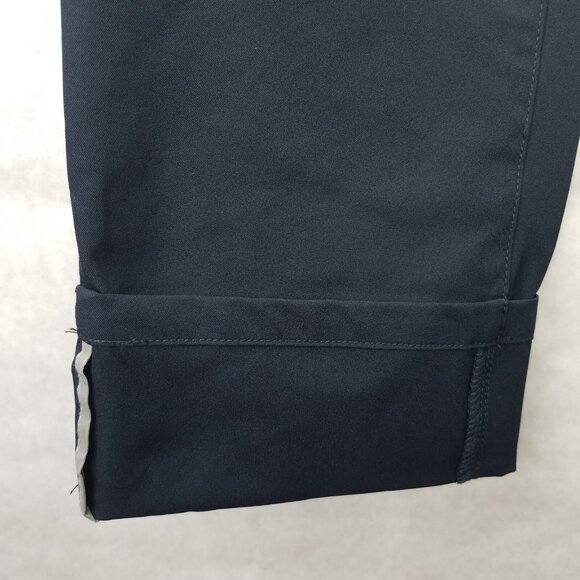 Tretorn Cropped Cuffed Pants Women's 4 Lightweight Pedal Pushers Golf Black NEW - Picture 7 of 16